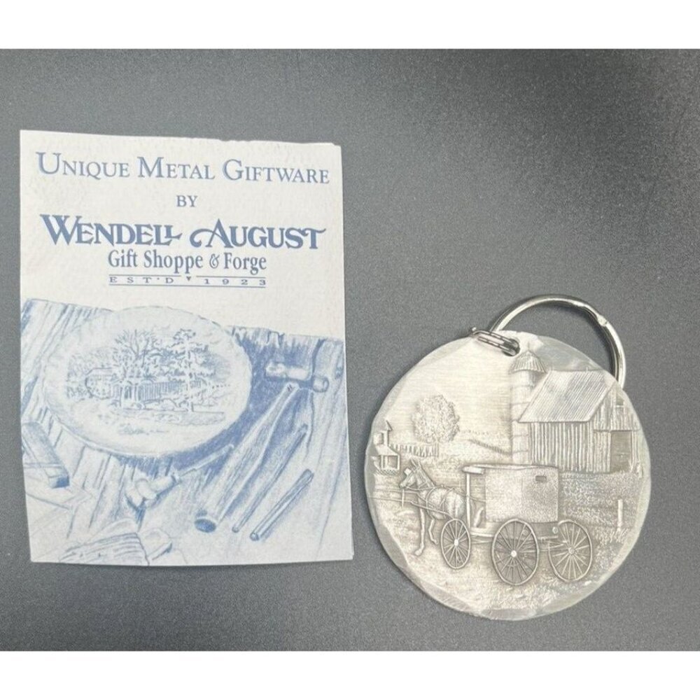 Vintage Keychain Pewter Wendell August Forge